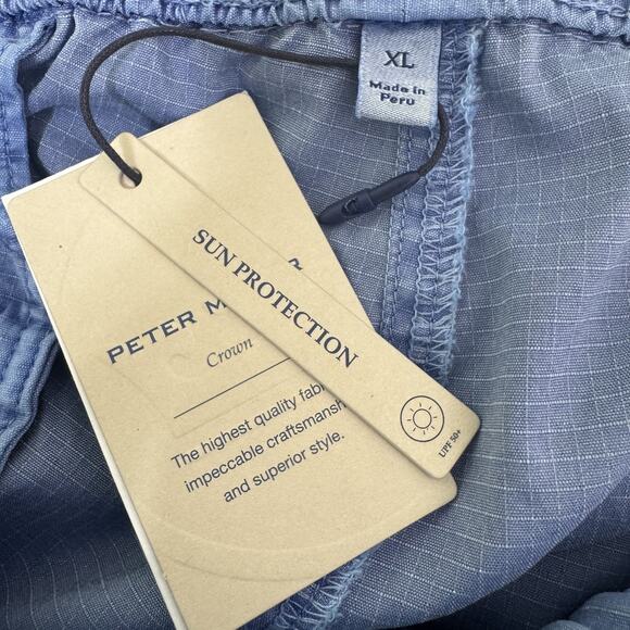 Peter Millar Shorts Mens XL Blue Crown Performance UPF 50+ Sun Protection BGRNT - Picture 5 of 11